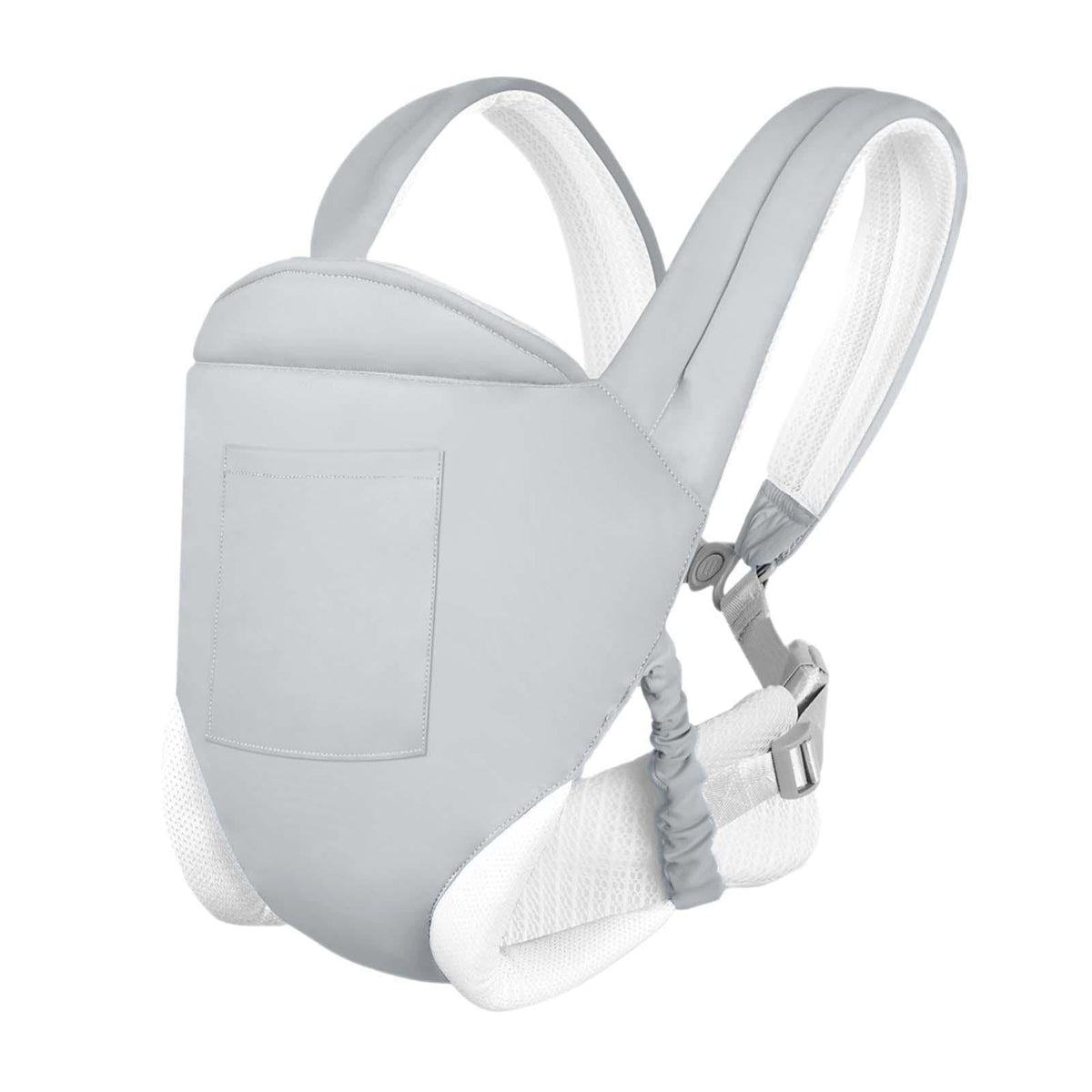 MERISHOPP Baby Wrap Carrier Newborn to Toddlers Holder for Walking Shower Gift Shopping Light Gray