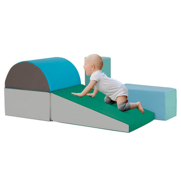 Soft Play Climbing For Toddlers Baby Climbing Toys Soft Play Equipment 5-Piece Baby Climb Soft Play Set Baby Climbing Blocks (Bl