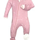 Zippyjamz - Zipper Organic Sleeper Footed Baby Pajamas With Inseam Zipper (Galaxy Love - Pink, 18-24 Months)