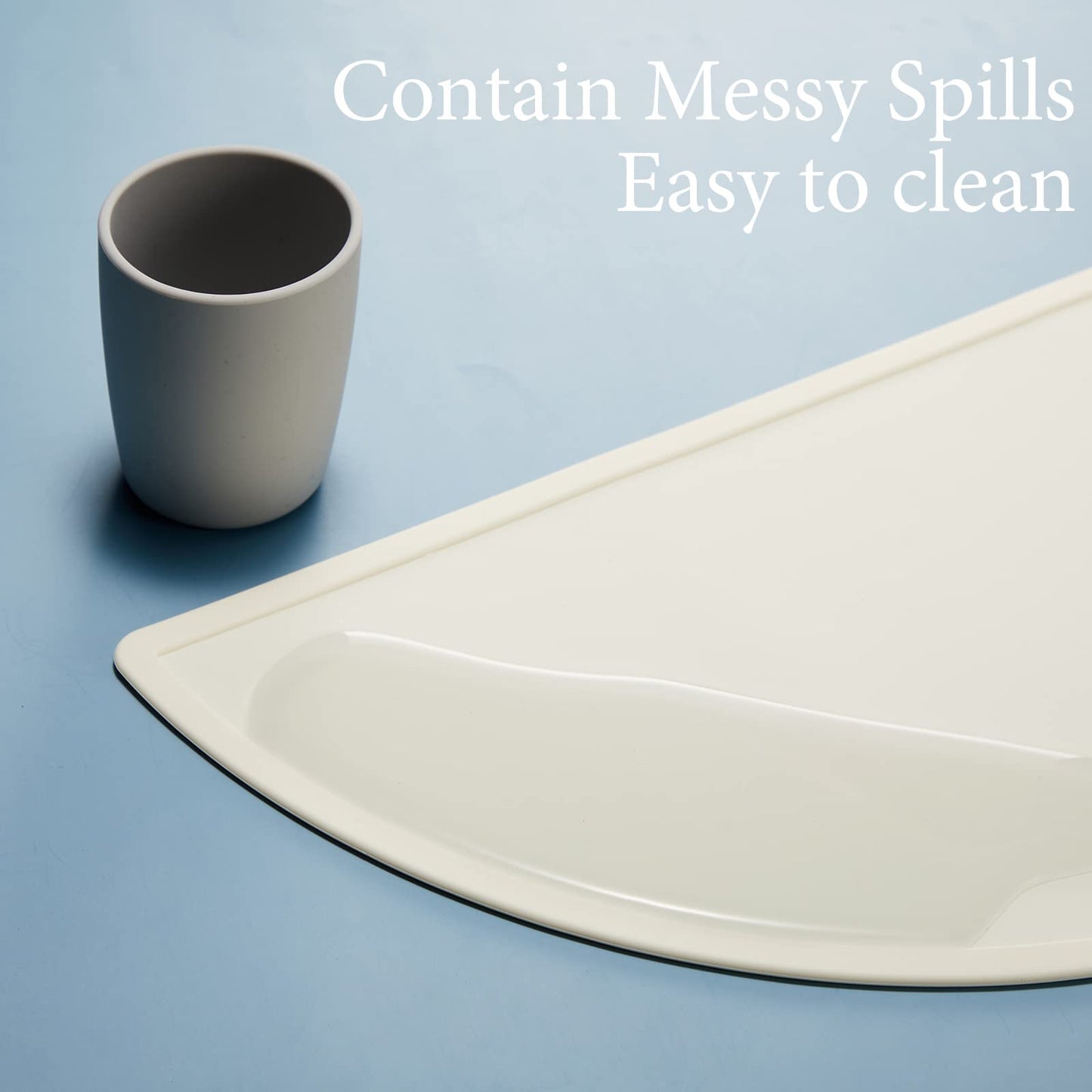 4 Packs Silicone Placemats For Baby Non Slip Placemats For Kids Toddlers Food Table Mats Portable Toddlers Placemats For Dining
