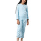 Under Fourteen Only Stripes Nightwear Set with TShirt & Pyjama, Full Sleeve Brushed Flannel Cute NightSuit Set for Kids (1213