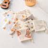 Little Boo Muslin 6 Layer Organic Cotton Face Towel For Newborn Baby, Baby Bath Towel Wipes Extra Soft Hankies Handkerchief For 