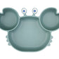 Silicone Suction Plate for Toddlers - Self Feeding Training Divided Plate Dish and Bowl for Baby and Toddler, Fits for Most High