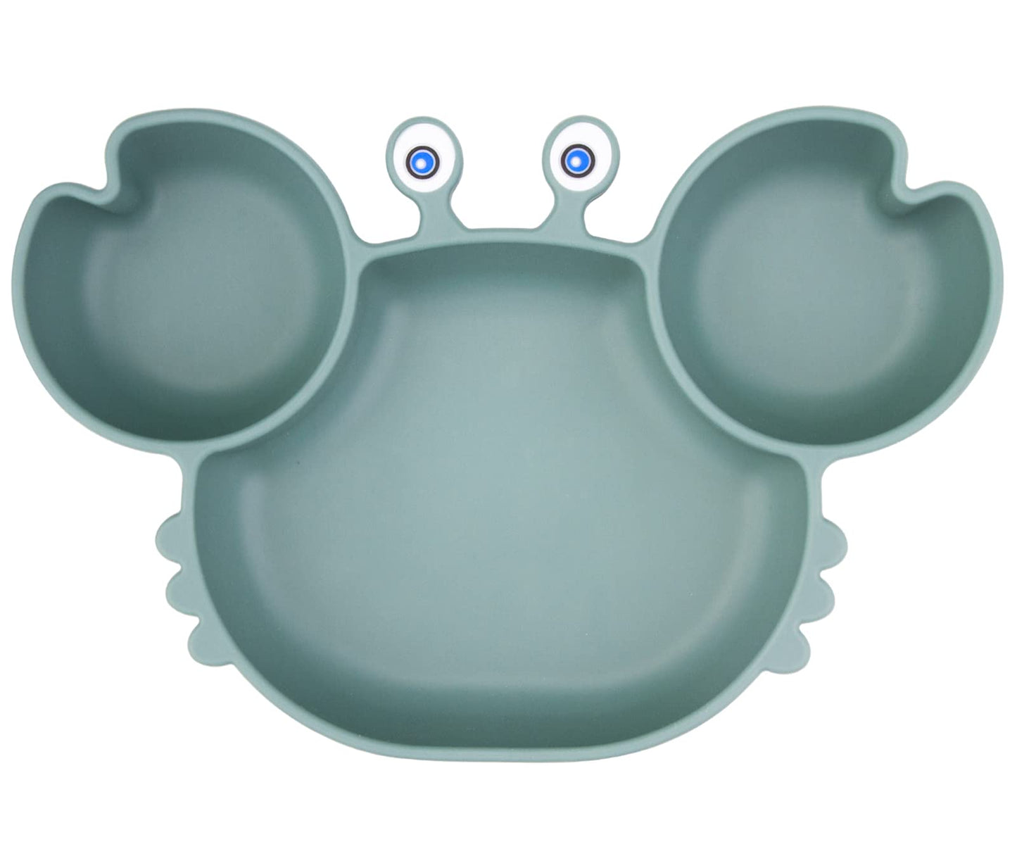 Silicone Suction Plate for Toddlers - Self Feeding Training Divided Plate Dish and Bowl for Baby and Toddler, Fits for Most High