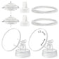 Maymom Pump Parts Compatible with Spectra S1 S2 9 Plus Electric Breastpump, 23mm Flange Valve Tubing Backflow Protector, Not Ori