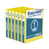 Easyview Premium 1-Inch Binders With Clear-View Covers, 3-Ring Binders For School, Office, Or Home, Colored Binder Notebooks, Pa