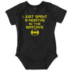 Brisco Brands Spent 9 Months In The Cave Superhero Baby Romper Boys Or Girls