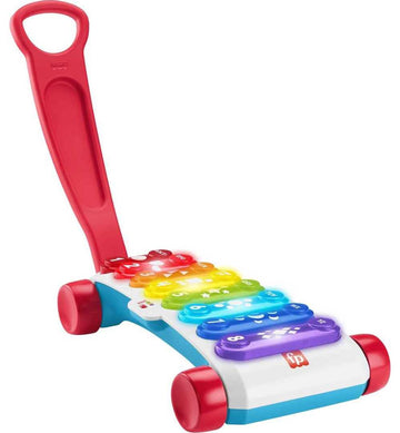Fisher-Price Baby to Toddler Learning Toy Giant Light-Up Xylophone Pull-Along Musical Activity with Smart Stages for Infants Age