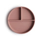 Mushie Silicone Suction Plate | Bpa-Free Non-Slip Design (Cloudy Mauve)