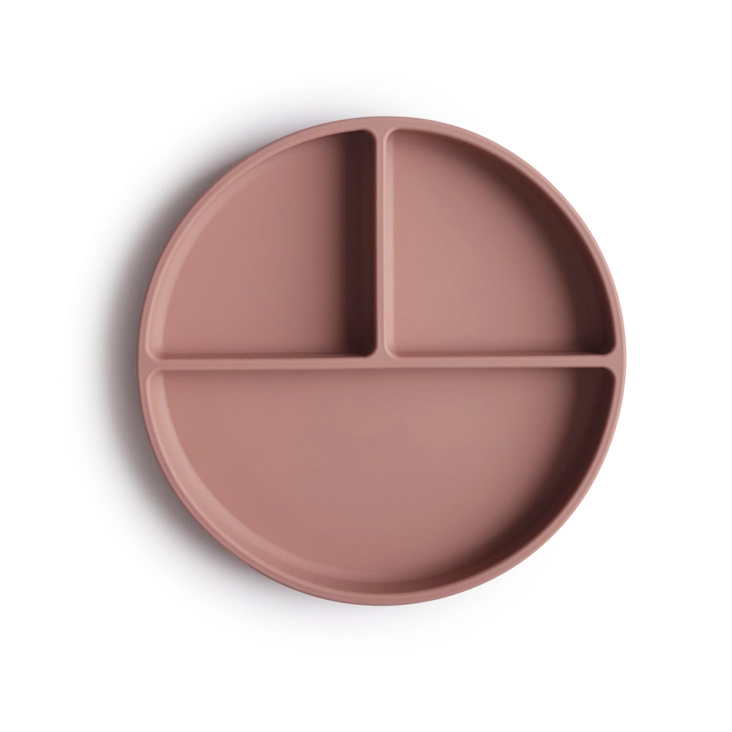 Mushie Silicone Suction Plate | Bpa-Free Non-Slip Design (Cloudy Mauve)