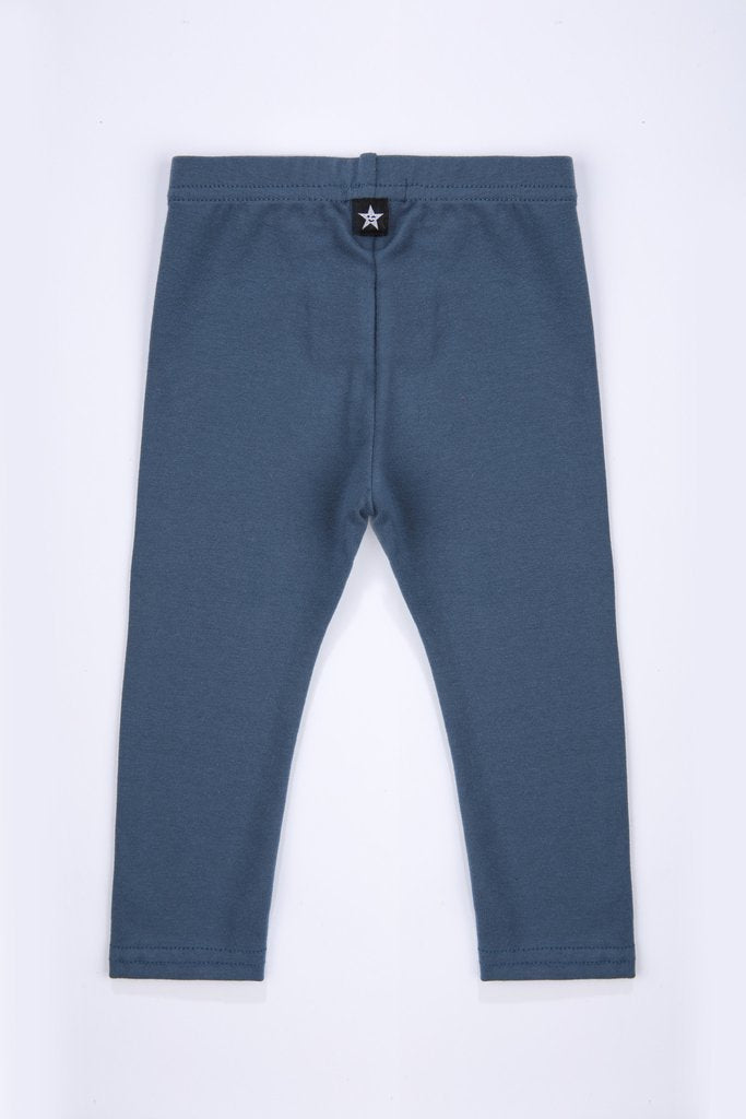 Petit Clair Unisex Cotton Leggings Fall Winter 2016 Boys/Girls Kids/Baby Pants Elasticized Waistband Peacock Blue