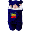 Swissberry Baby Blanket New Born Pack of Hooded Wearable Swaddle Wrappers Security Blankets Pack of 1 Pc.(Navyblue, 06 Months)