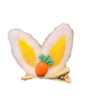 Baby Girls Carrot Hair Clips Pin Easter Bunny HairClips Carrot Hair Barrettes Pin JHE27 (D2-Yellow Ear)