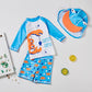 Sgmwvb Baby And Toddler Boys' 3-Piece Swimsuit Set Bathing Suit With Hat Crab(9-18 Months)
