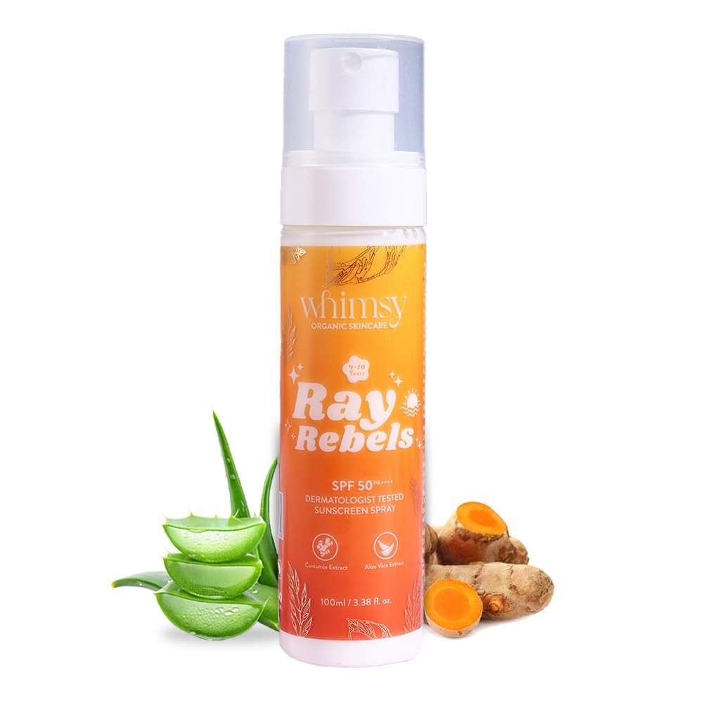 Whimsy Beauty Sunscreen Spray Spf 50 For Kids, Preteens & Girls | Broad Spectrum Sun Protection With Vitamin E & Natural Oils | 