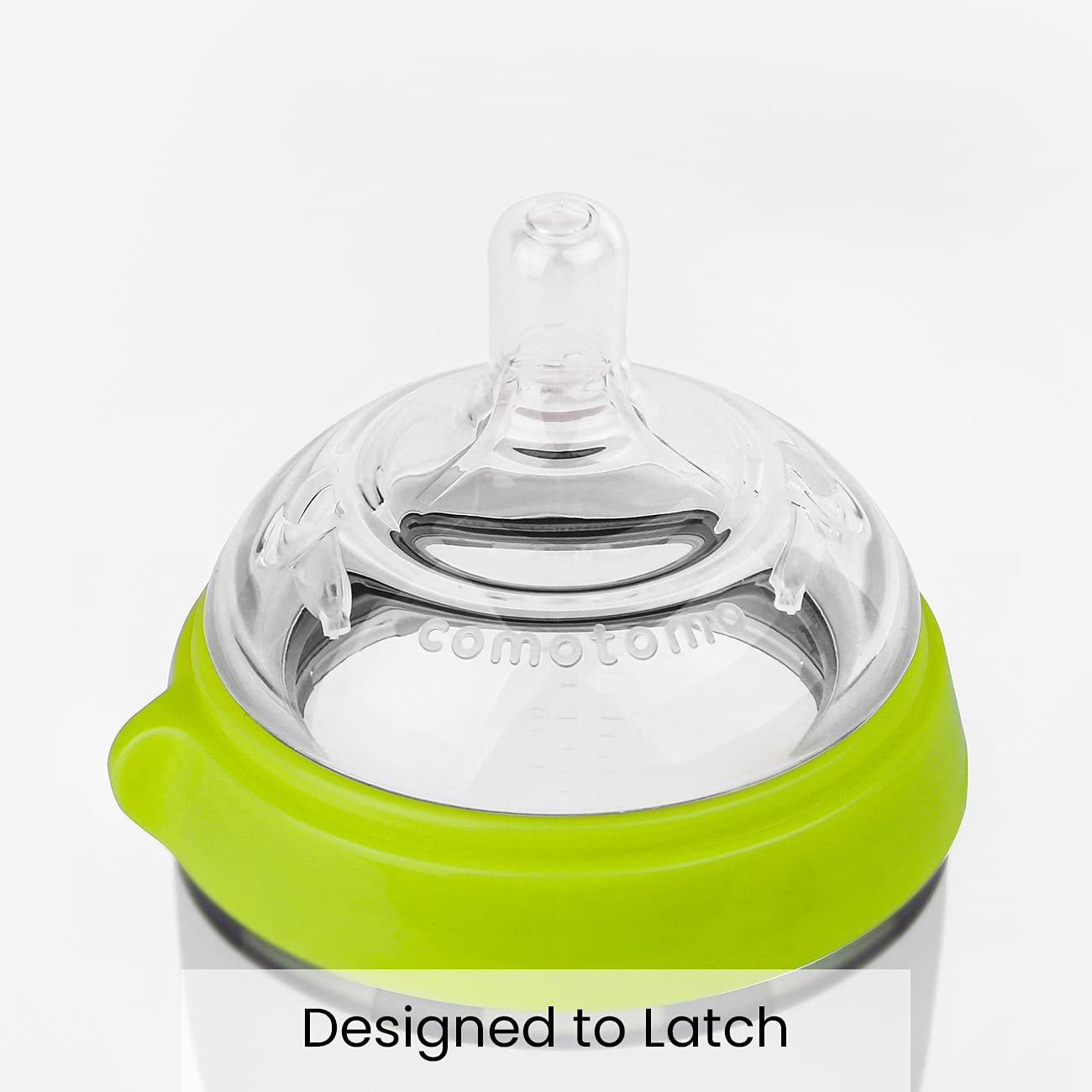 Comotomo Baby Bottle, Green, 8 Oz (2 Count)