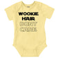 Brisco Brands Wookie Hair DonT Care Cute Nerdy Geeky Romper Bodysuit