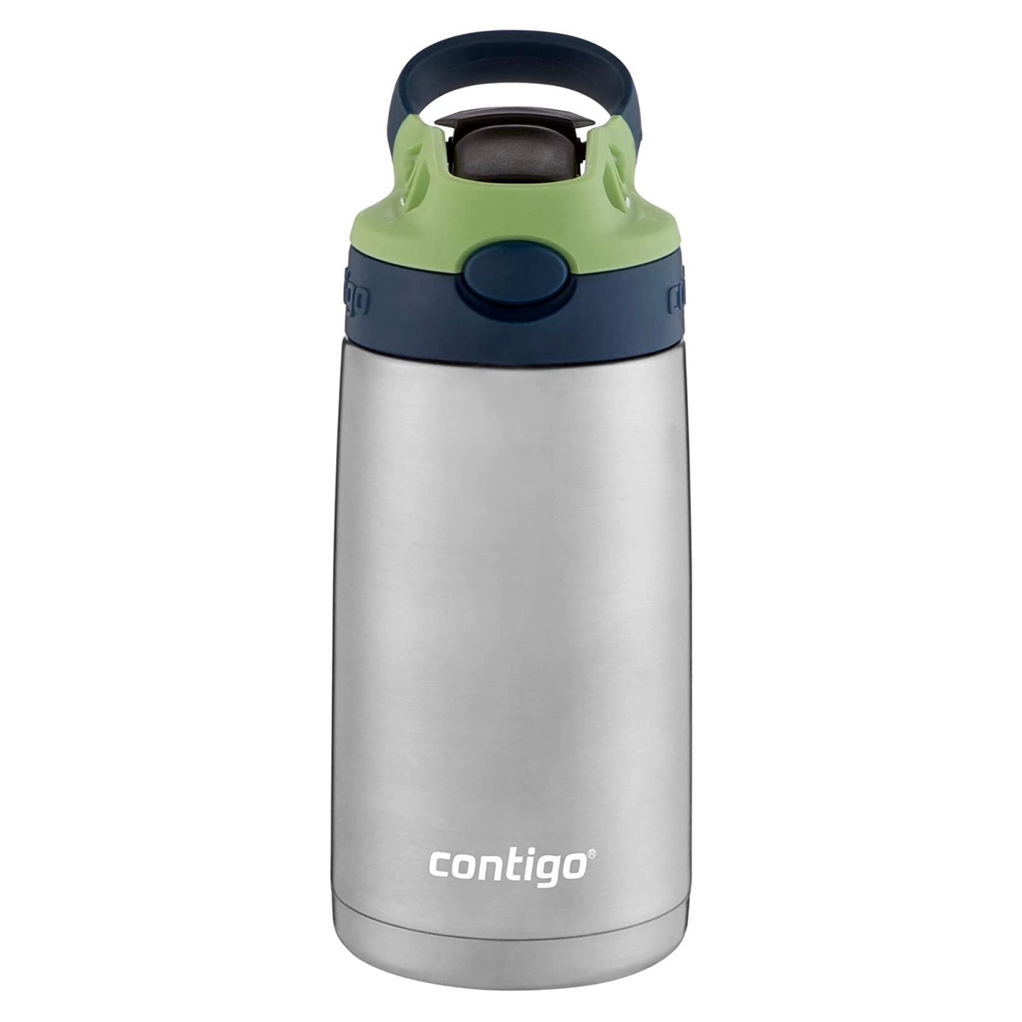 Contigo Kids Straw Stainless Steel Water Bottle With Autospout Lid, 13Oz.