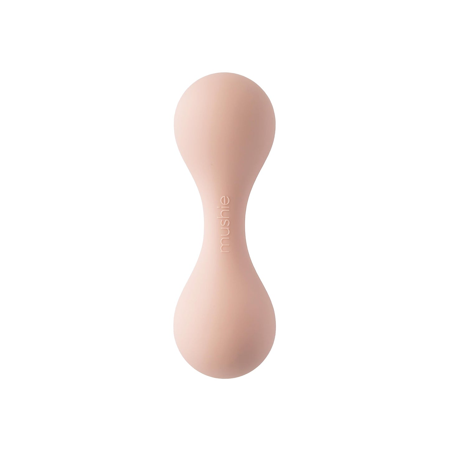 mushie Silicone Baby Shaker Rattle Toy | Ages 3+ Months (Blush)