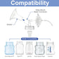 2X 17 Mm Maymom Two-Piece Wide Neck Pump Parts Compatible With Spectra S1,Spectra S2 Pumps And 2 Valves; Incl Wide Mouth Flanges