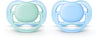 Philips Avent Ultra Air Pacifier, 0-6 Months, Blue/Green, 2 Pack, Scf244/20