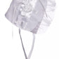 Long White Embroidered Organza Christening Baptism Gown With Bonnet - L (9-12 Month)