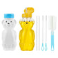 SNOWIE SOFT Straw Cups Juice Bear Bottle with Long Straws Spill Proof Sippy Cup for Baby Toddler Speech and Feeding Training 230