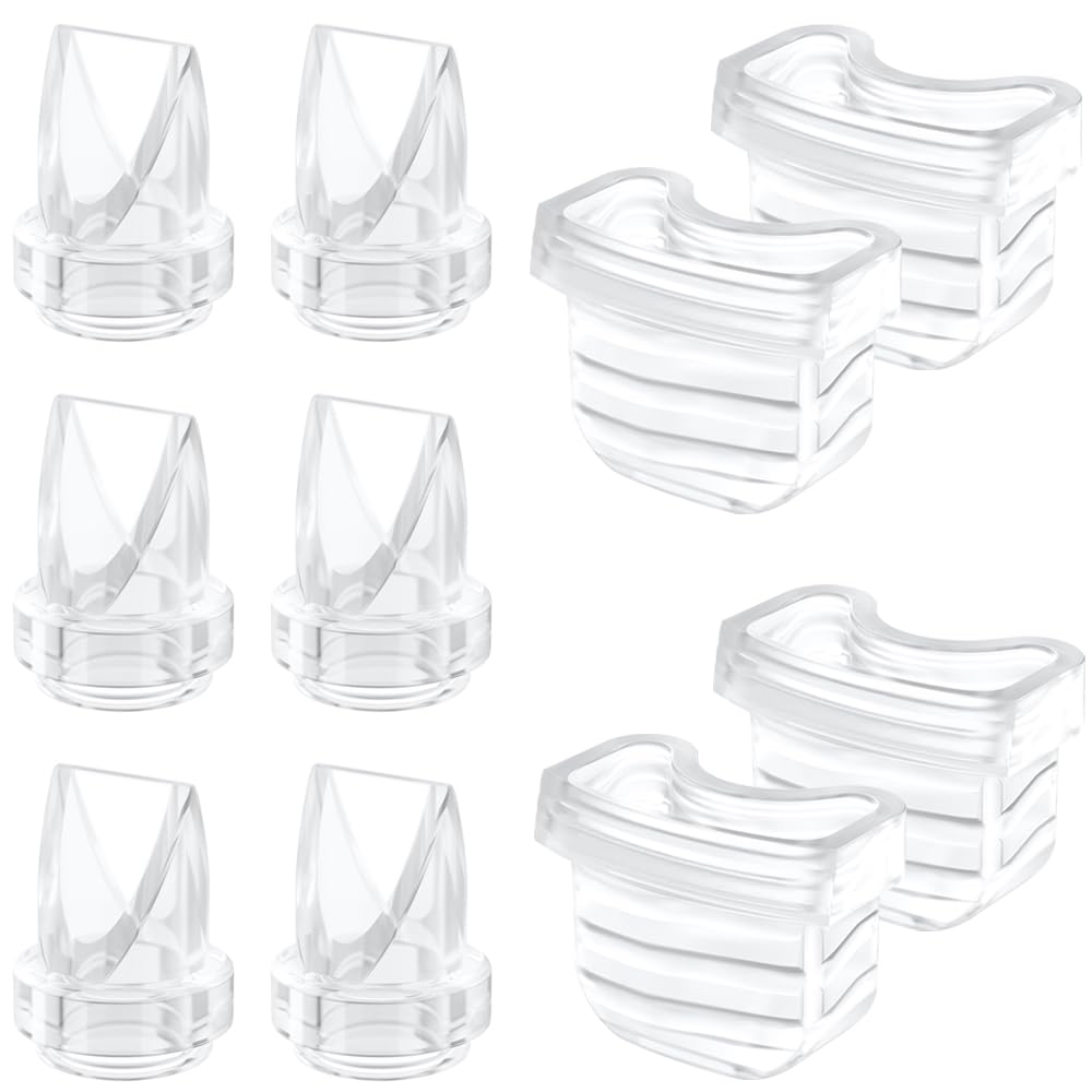 6Pcs Duckbill Valves And 4Pcs Diaphragm Compatible With Mommed S21/S18,Tsrete S21, Missaa S18/S21,Mumgaroo S21,Nicegreen Life S2
