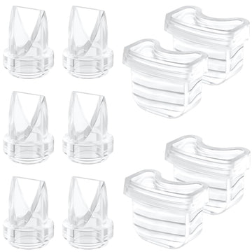 6Pcs Duckbill Valves And 4Pcs Diaphragm Compatible With Mommed S21/S18,Tsrete S21, Missaa S18/S21,Mumgaroo S21,Nicegreen Life S2