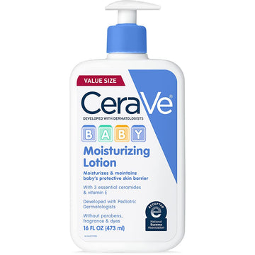 Cerave Baby Lotion | Gentle Baby Skin Care With Ceramides, Niacinamide & Vitamin E | Fragrance, Paraben, Dye & Phthalates Free |