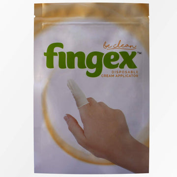 Fingex Disposable Cream Applicators for Clean Diaper Cream and Baby Lotion Application. Latex Finger Guards. (50)