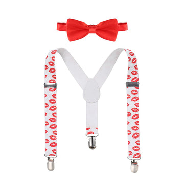 1St Valentine'S Day Outfit Boy Baby Toddler Cupid Costume Infant First 1St Birthday Outfit Cake Smash Adjustable Suspender Bowti