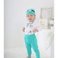 Singcoco Baby Boy Girl Costume Outfit Newborn Doctor Costume Outfit Surgeon Costume (Doctor, 3-6 Months)