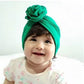 Angla 8 Pack Solid Large Flower Knot Bow Cotton Beanie Turban Hat Cap India Muslim Islamic Headwrap Winter Hospital Nursery For