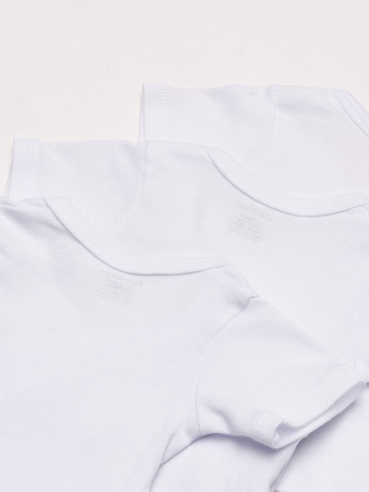 Gerber Baby 3-Pack Short-Sleeve Side-Snap Shirt, White, 0-3 Months