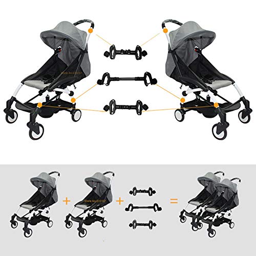 Stroller Connectors, Turn 2 Strollers Into An Instant Tandem Stroller, Fits Most Strollers