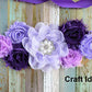 Yycraft 15Pcs Purple/Lavender Chiffon Lace Hair Flower For Girls Headband Baby Flowers Bows,Crafts,Party Decoration(2'-4.5')