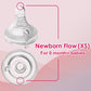 Nenesupply Natural Baby Bottles Newborn Flow Feeding Bottles Breastfeeding Bottle For Breastfed Babies Wide Neck 4.7Oz Anti Coli