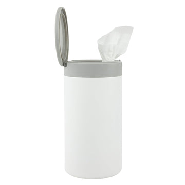 Spectrum Disinfecting Wipes Container With Push Button Lid - Refillable Dispenser For Bathroom, Kitchen, Classroom, Countertop,