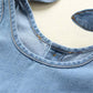 Happy Town Newborn Infant Baby Girls Denim Bodysuit Halter Sleeve Romper Jeans Overalls (Denim, 0-3 Months)