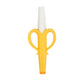 Nuby Banana Hollow Tube Silicone Teething Toy - Gum Massaging Baby Teething Relief Toy for 3+ Months