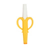 Nuby Banana Hollow Tube Silicone Teething Toy - Gum Massaging Baby Teething Relief Toy for 3+ Months