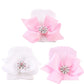 Aijian Newborn Hospital Hat Infant Baby Hat Cap With Big Bow Soft Cute Knot Nursery Beanie (3 Pack Bow Knit Rhinestone Ribbon/ 0