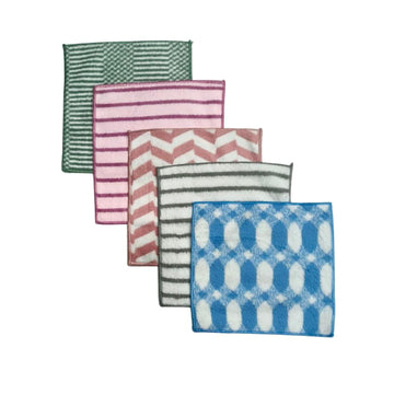 CRYSTALFRESH Bath Towel for Babies ToddlerBaby Towel for Boys and Girls (Random Designs & Color) (25 x 25 CM) Pack of 5