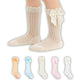 Guchigu Unisex Baby Knee High Socks Toddlers Breathable Cute Print Sock AntiMosquito Long Knit 5 Pair Cotton Ankle Mesh Socks F