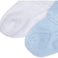 Jefferies Socks Baby Newborn Bubble Stitch Rock-A-Bye Bootie 6 Pair Pack Socks, Blue/White, Newborn