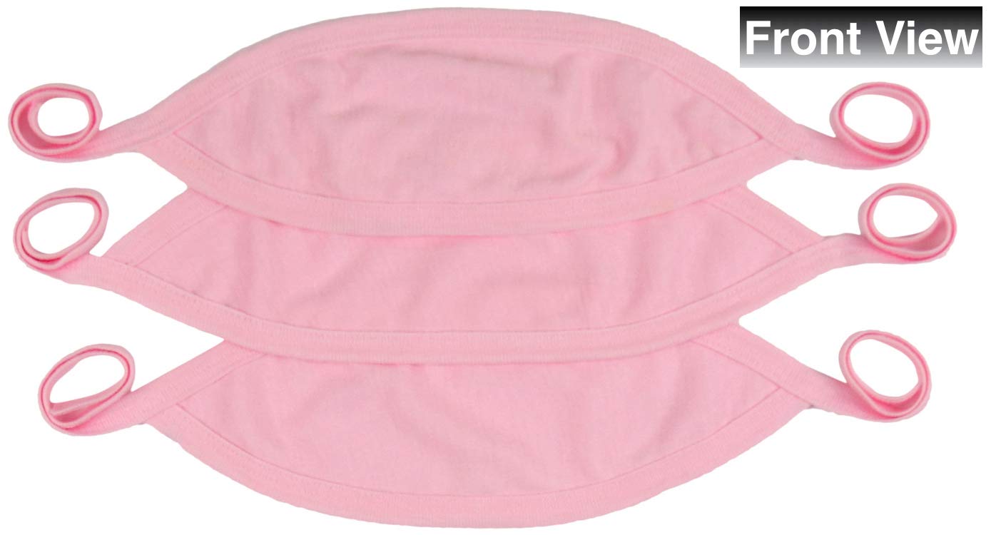 Tobeinstyle Babies' 3 Pack Comfortable Newborn Baby Belly Binder - Pink - One Size