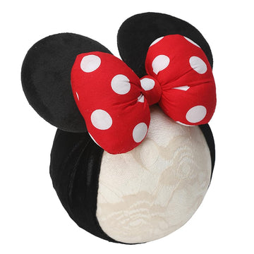 Jiahang Baby Girl Mouse Ears Headwrap With Sequin Polka Dot Bow, Wide Velvet Turban Hairband, Fashion Hair Bow Headband For Todd