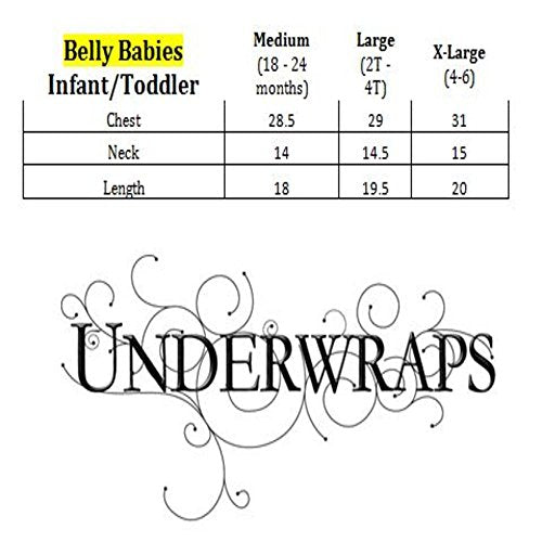 Underwraps Toddlers Bat Belly Babies Costume, Black/Purple, Medium (18-24)