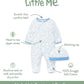 Little Me Baby Boys 2-Piece Boys' And Cap Set Footie, Grey Heather Multi, 6 Months Us